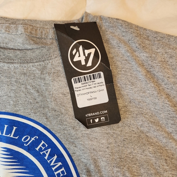 NWT Gray Hockey Hall of Fame Youth T-Shirt Size Large - Picture 4 of 5